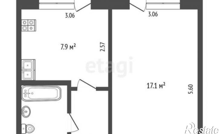 1-комн квартира ул Энергетиков, 53 2,  д. 53 2,  к. 2