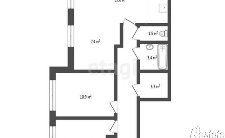 2-комн квартира улица Муравленко, 9,  д. 9