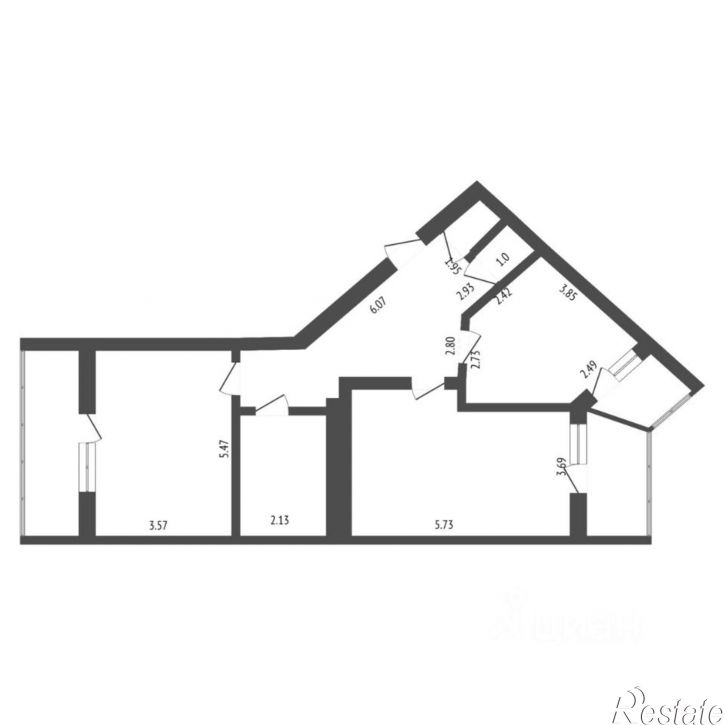 2-комн квартира Солнечный проезд, 3,  д. 3