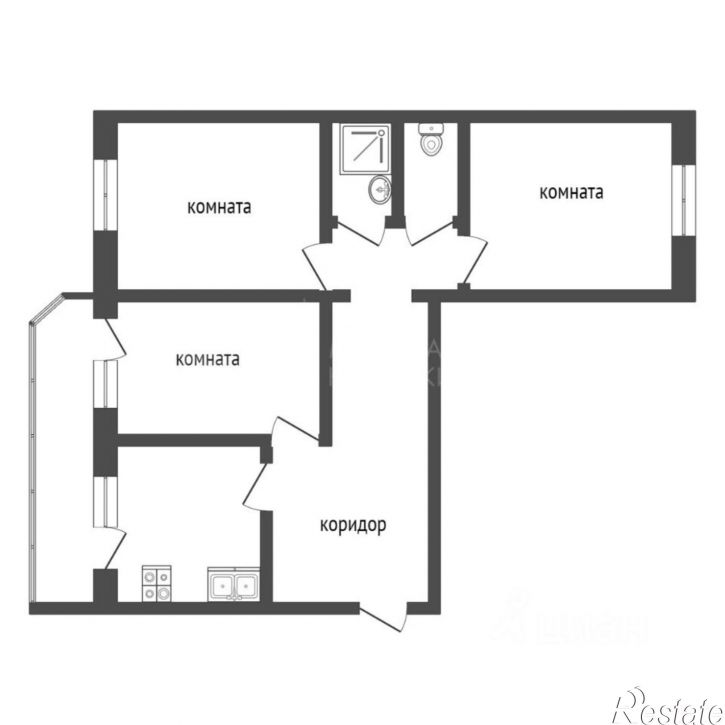 3-комн квартира Народная улица, 10,  д. 10