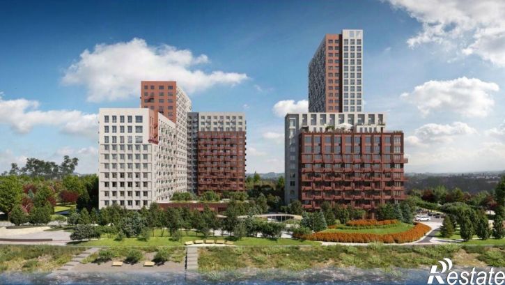 2-комн квартира в новом доме Береговая улица, 100 к1,  д. 100 к1