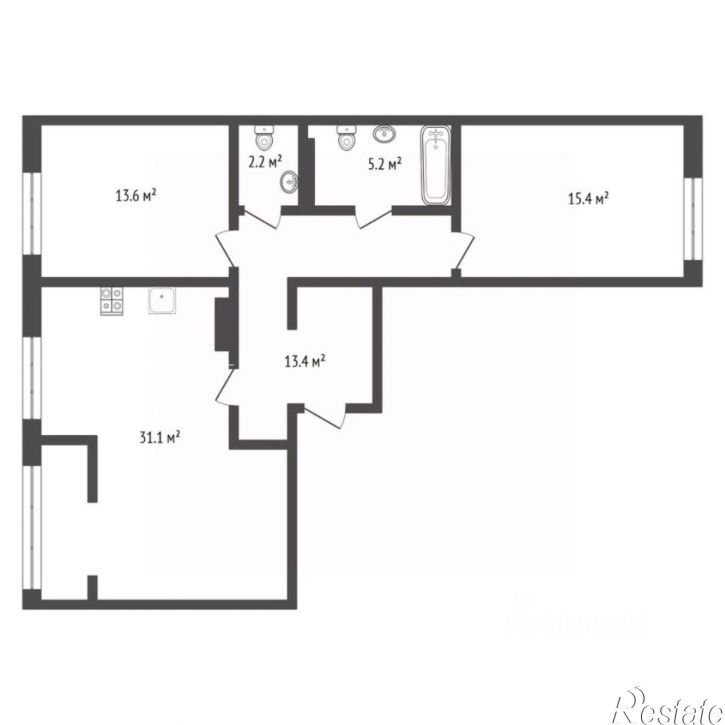 2-комн квартира ул Газовиков, 34,  д. 34