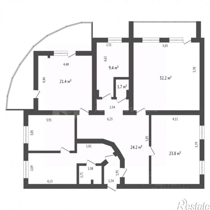 3-комн квартира улица Республики, 86 к1,  д. 86 к1