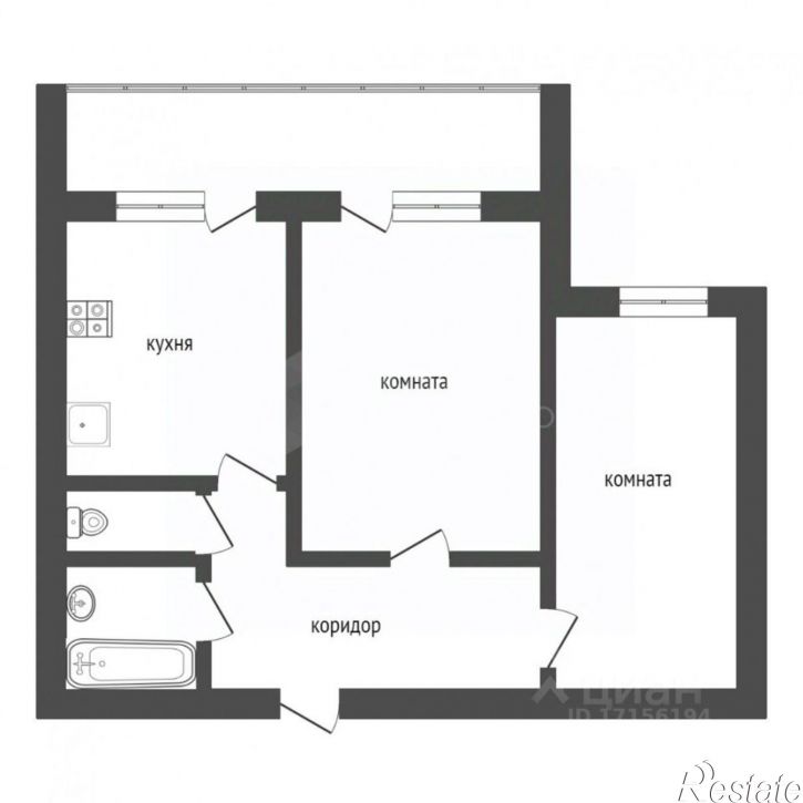 2-комн квартира ул Сосьвинская, 49,  д. 49