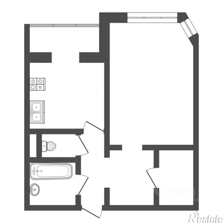 1-комн квартира улица Пермякова, 69,  д. 69
