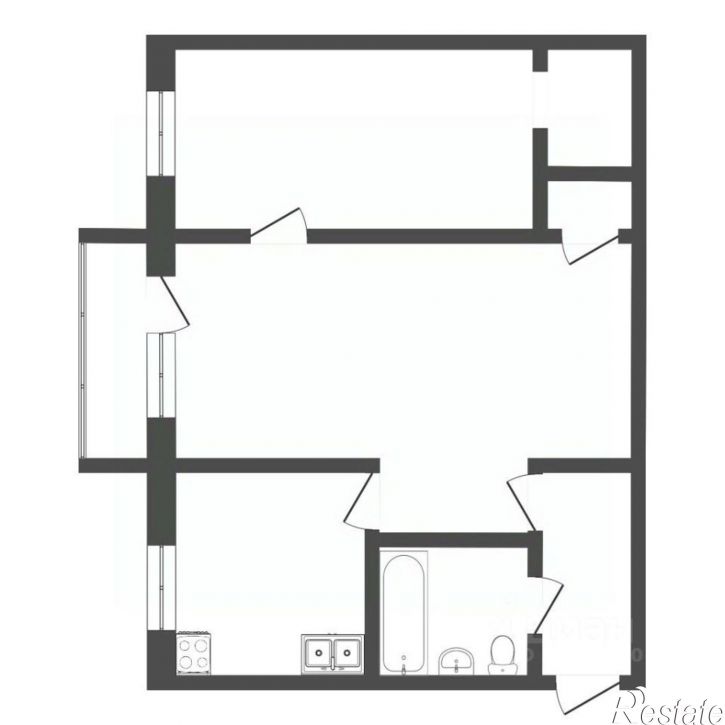 2-комн квартира улица Пермякова, 4,  д. 4