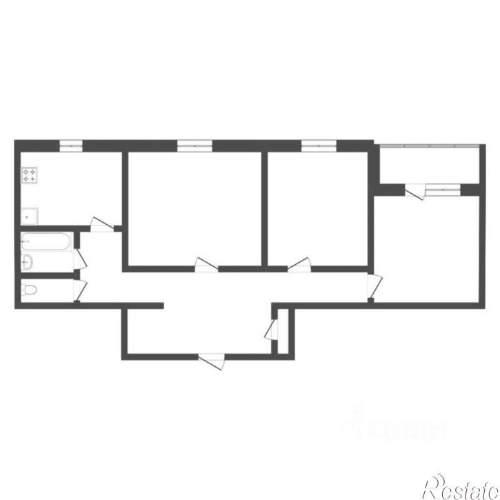 3-комн квартира ул Челюскинцев, 30,  д. 30