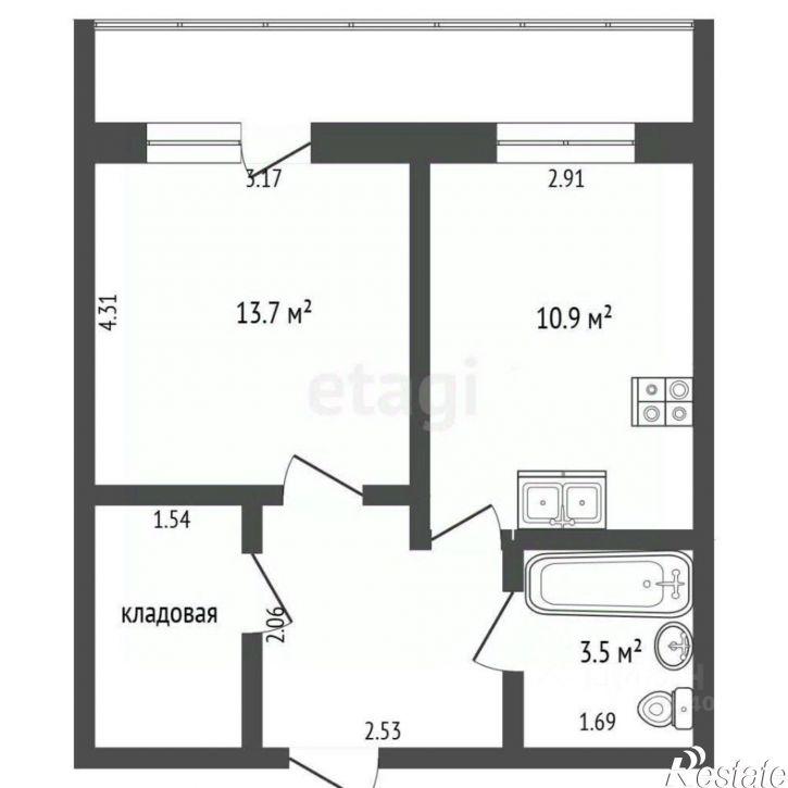 1-комн квартира ул Суходольская, 12,  д. 12