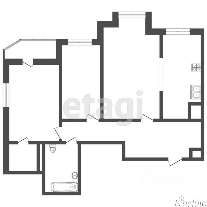 3-комн квартира ул Максима Горького, 68 1,  д. 68 1,  к. 1