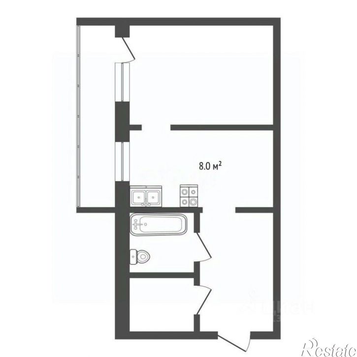 1-комн квартира Московский тракт, 139,  д. 139