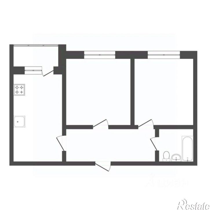 2-комн квартира ул Газовиков, 14,  д. 14