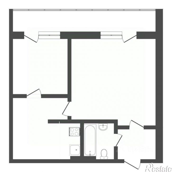 2-комн квартира улица Бабарынка, 16Б,  д. 16Б