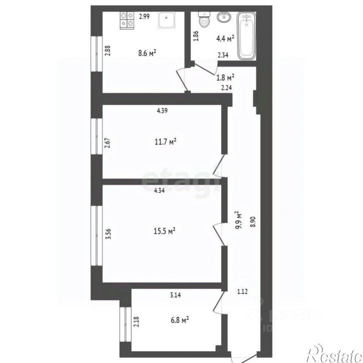 3-комн квартира Заречный проезд, 6,  д. 6