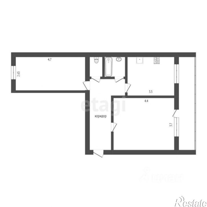 2-комн квартира ул Мельникайте, 48а,  д. 48а