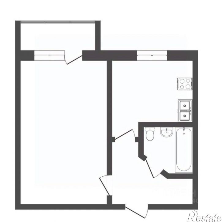 1-комн квартира Метелёвская улица, 9,  д. 9