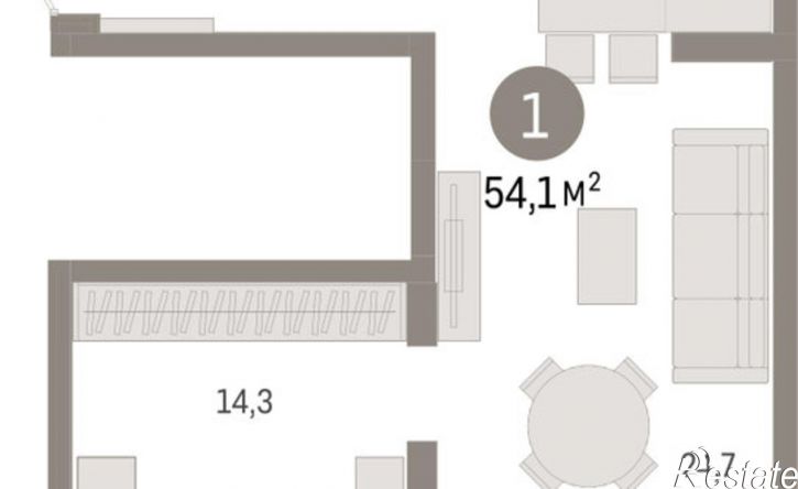 1-комн квартира в новом доме ул Муравленко, 9,  д. 9