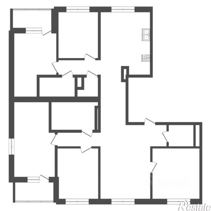 5-комн квартира улица Лермонтова, 6,  д. 6