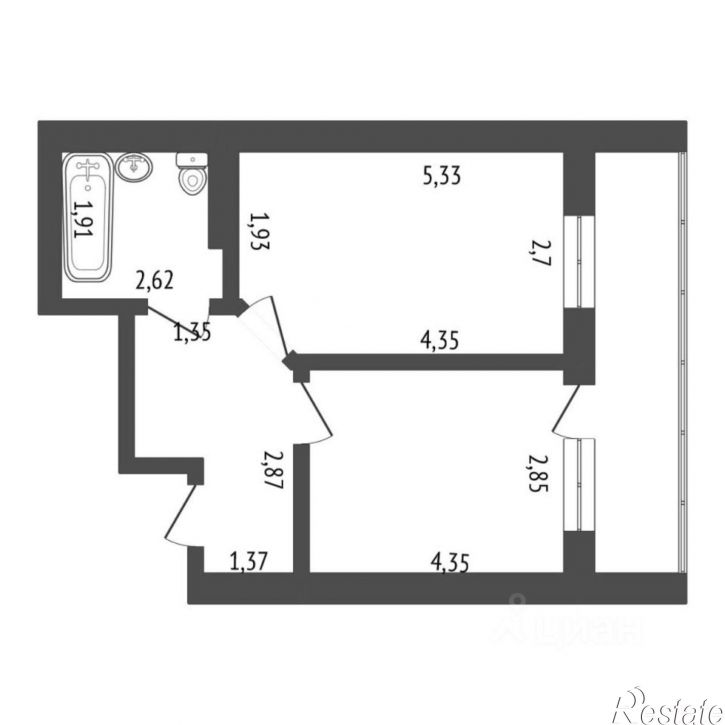 1-комн квартира ул Станционная, 24/1,  д. 24/1