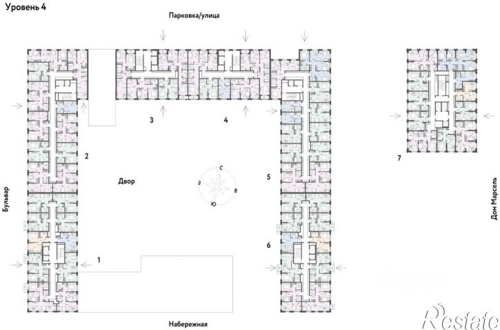 3-комн квартира в новом доме Береговая улица, 100 к2,  д. 100 к2