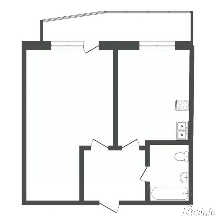 1-комн квартира ул Мельничная, 83,  д. 83