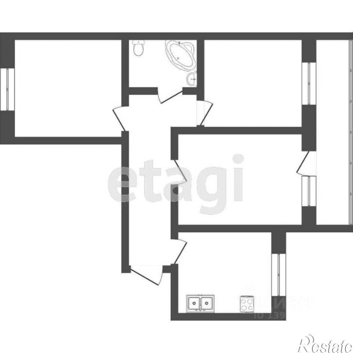 3-комн квартира улица Тимуровцев, 32А,  д. 32А