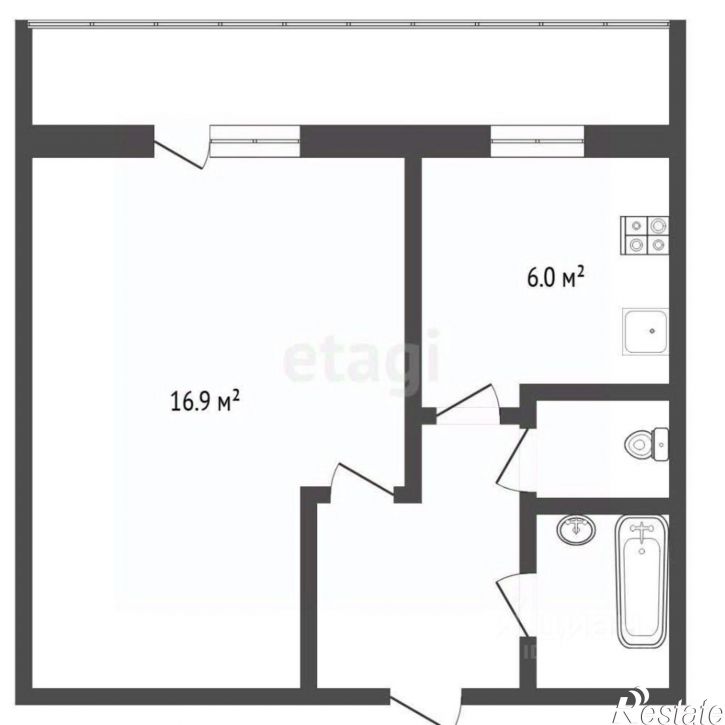1-комн квартира улица Щорса, 7А,  д. 7А