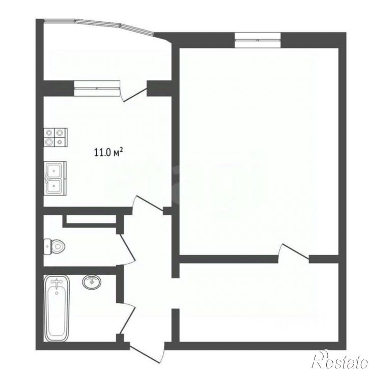 1-комн квартира Широтная улица, 172 к3,  д. 172 к3
