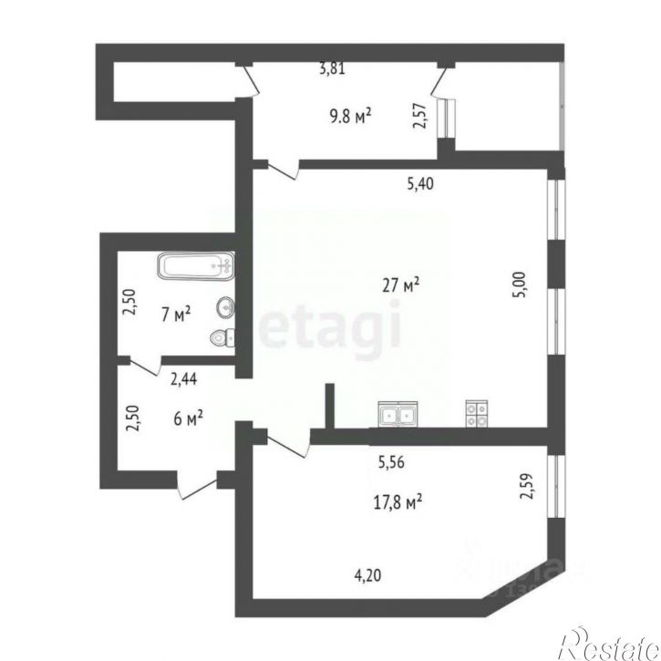 2-комн квартира Червишевский тракт, 31/1,  д. 31/1