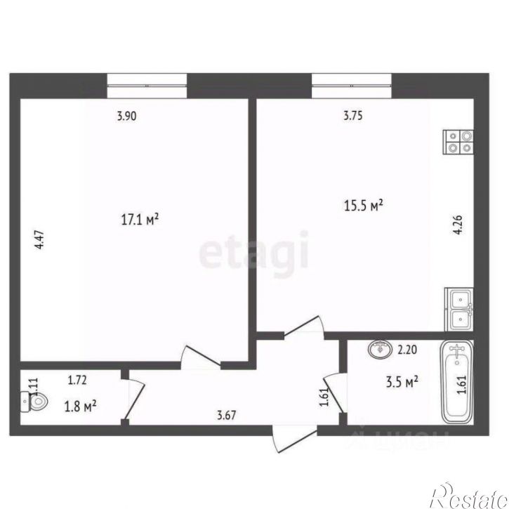 1-комн квартира ул Суходольская, 14,  д. 14