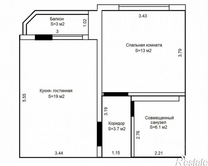 1-комн квартира ул Кремлевская, 112 3,  д. 112 3,  к. 3