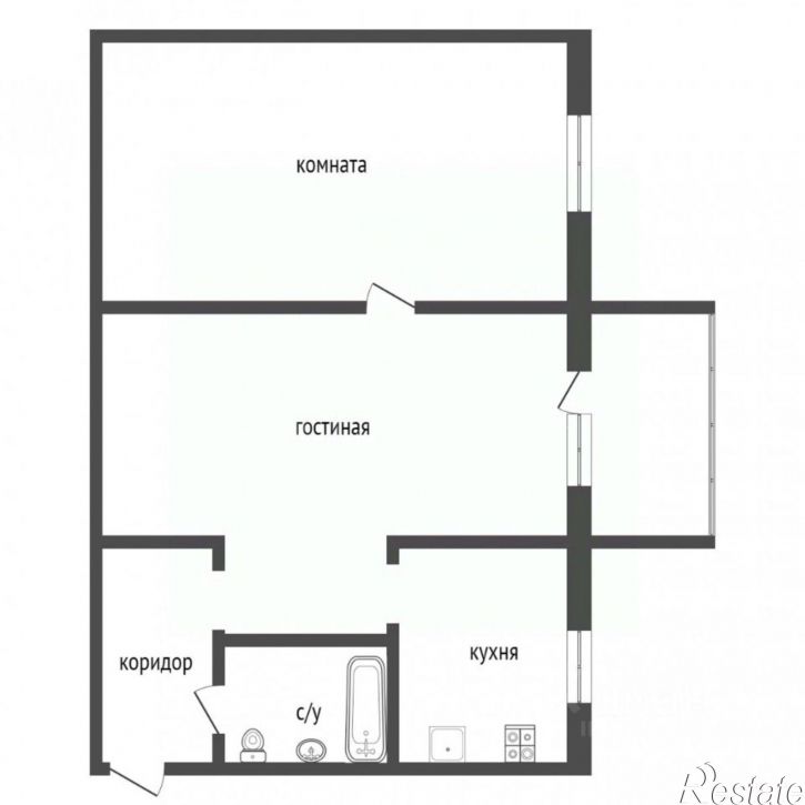 2-комн квартира ул Энергетиков, 54,  д. 54