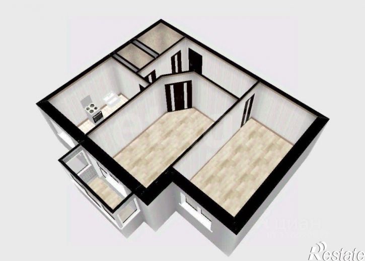 2-комн квартира ул Санаторная, 3,  д. 3