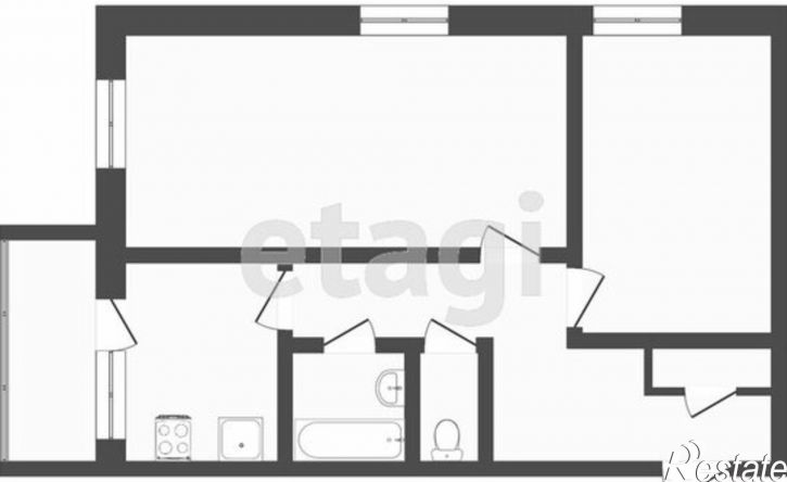2-комн квартира улица Белинского, 16А,  д. 16А