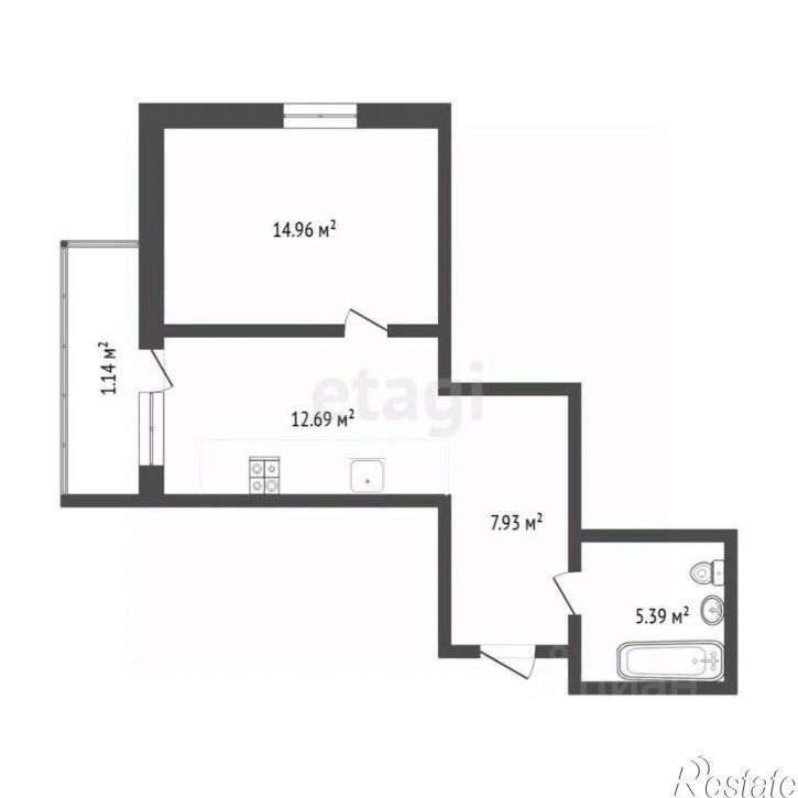 1-комн квартира улица Энергостроителей, 15,  д. 15