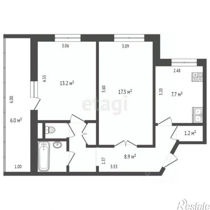 2-комн квартира ул Механическая, 27 11,  д. 27 11,  к. 11