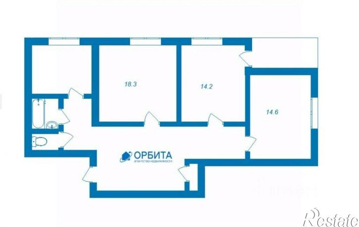 3-комн квартира ул Челюскинцев, 30,  д. 30