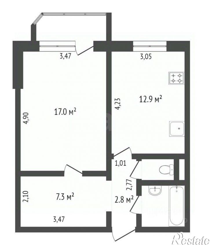 1-комн квартира улица Пермякова, 84 к2,  д. 84 к2