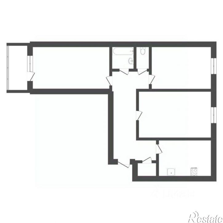 3-комн квартира ул Газовиков, 3,  д. 3