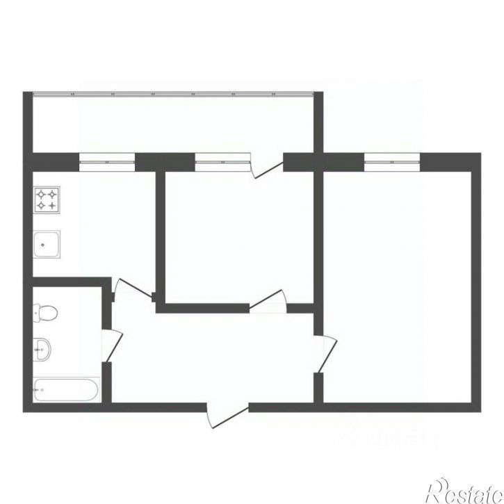 2-комн квартира улица Баумана, 112,  д. 112