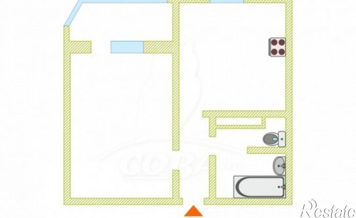 1-комн квартира ул Валентины Трофимовой, 11,  д. 11