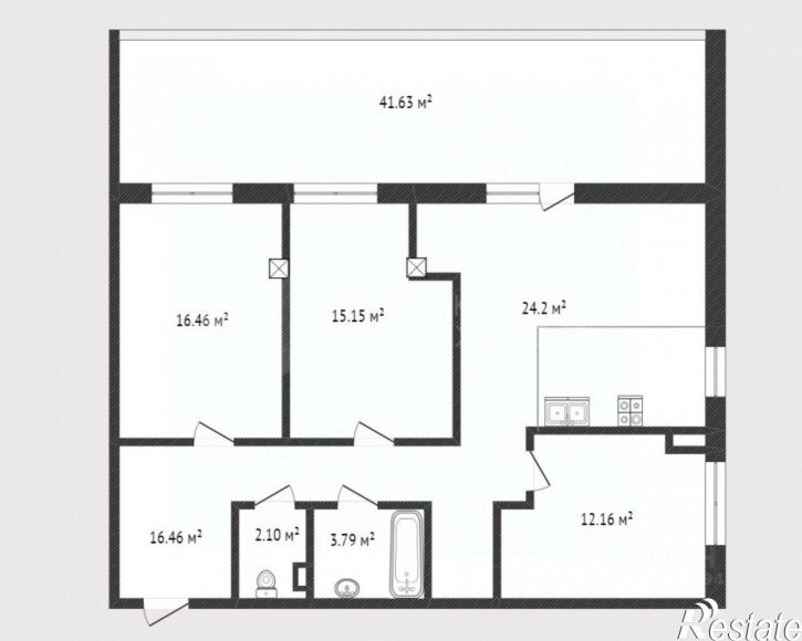 3-комн квартира улица Газовиков, 73,  д. 73