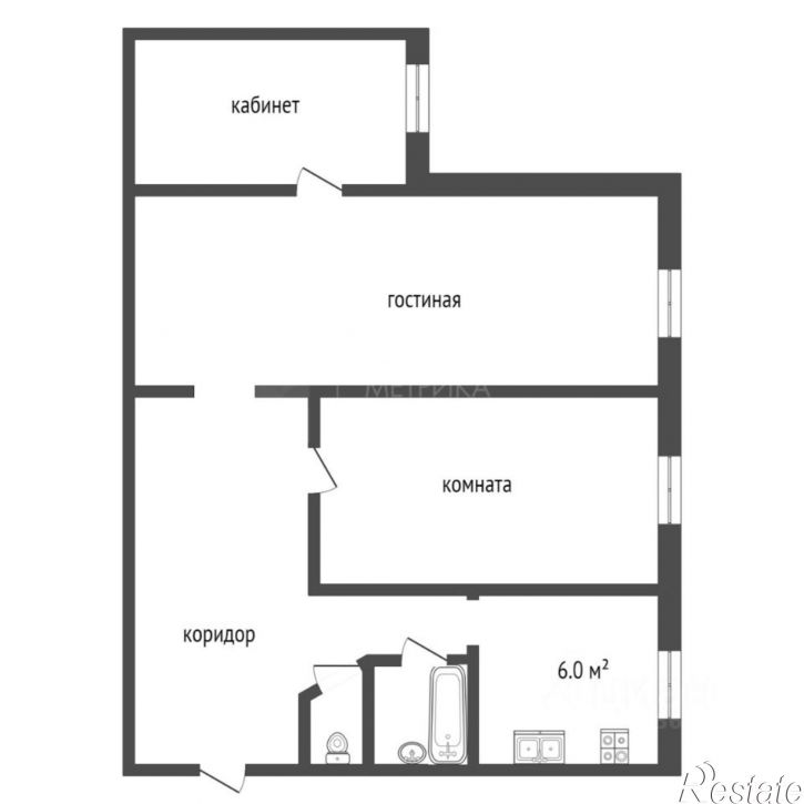 3-комн квартира ул Володарского, 34,  д. 34