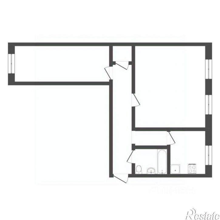 2-комн квартира Санаторная улица, 2,  д. 2