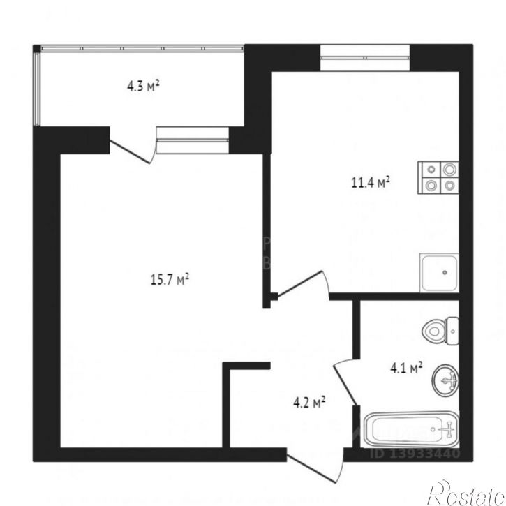 1-комн квартира ул Фармана Салманова, 8,  д. 8