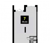 офис 58 кв м, этаж 1/14 улица Первооткрывателей, 25
