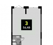 офис 56 кв м, этаж 1/14 улица Первооткрывателей, 25