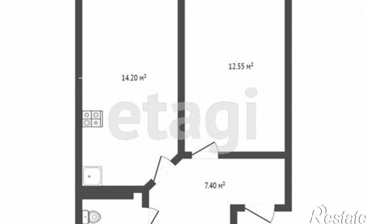 1-комн квартира Станционная улица, 24 к1,  д. 24 к1