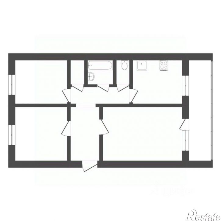 3-комн квартира ул Карская, 36 2,  д. 36 2,  к. 2