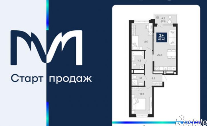 2-комн квартира пр-д капитана Куликова, 5,  д. 5