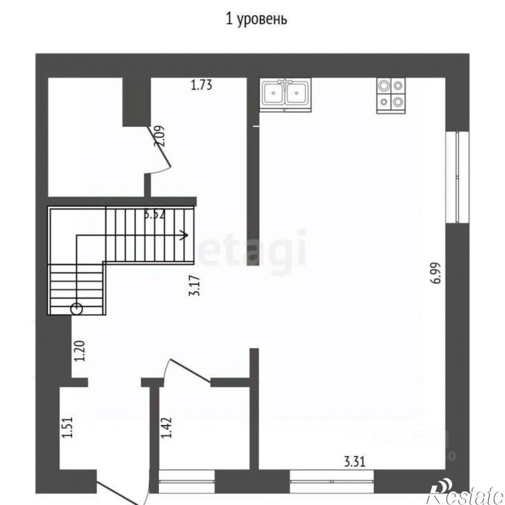 3-комн квартира улица Эрвье, 24 к2,  д. 24 к2